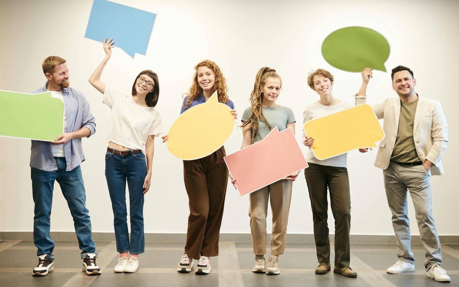 Diverse group of community members